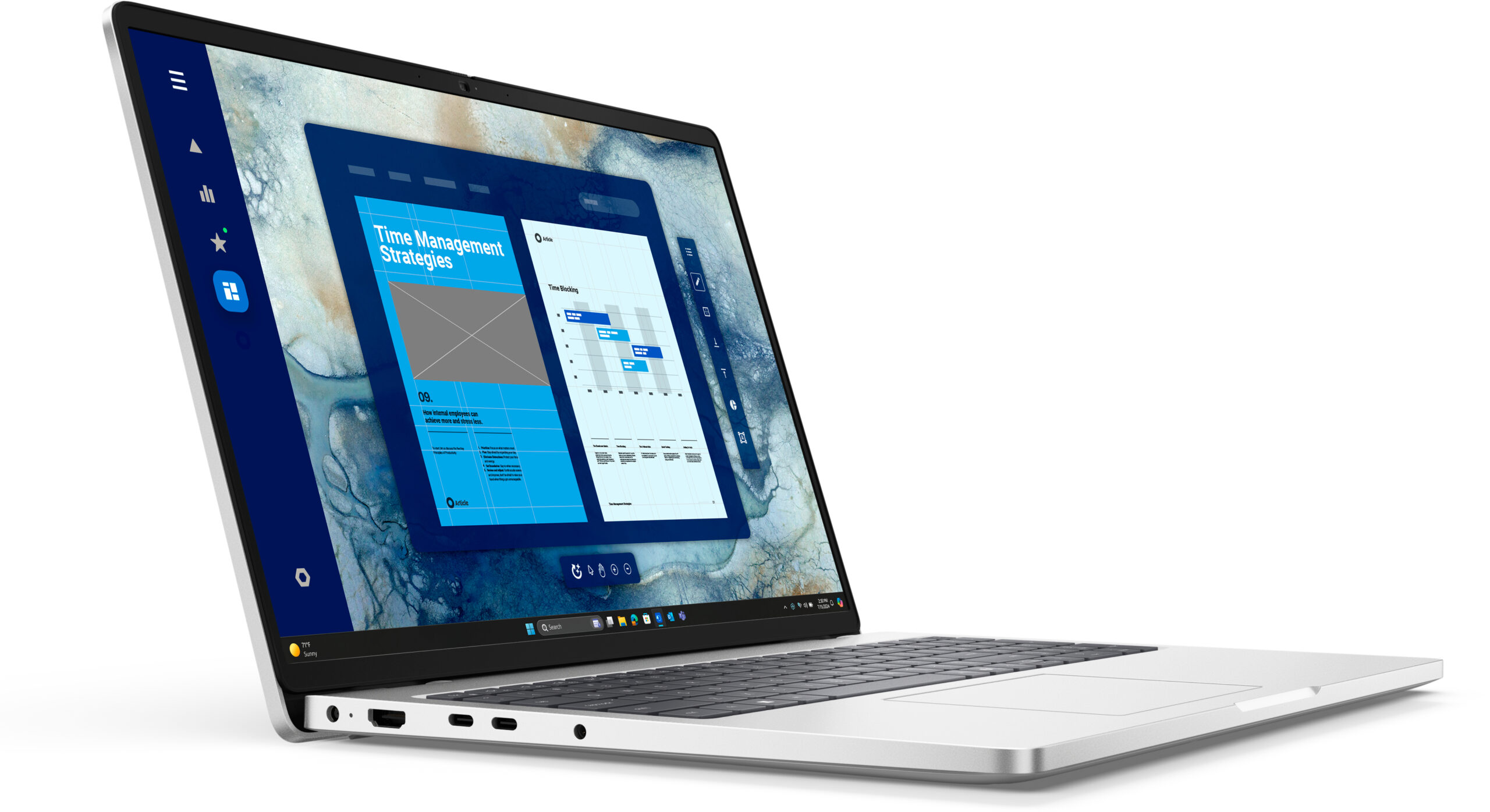NB DELL PRO 16 PC16250_U7ARL16512WPs_3WR XF5PC. Ultra 7 255U, 16 GB, 512GB, W 11 Pro. Garantía 3 años, Color Silver - Imagen 2