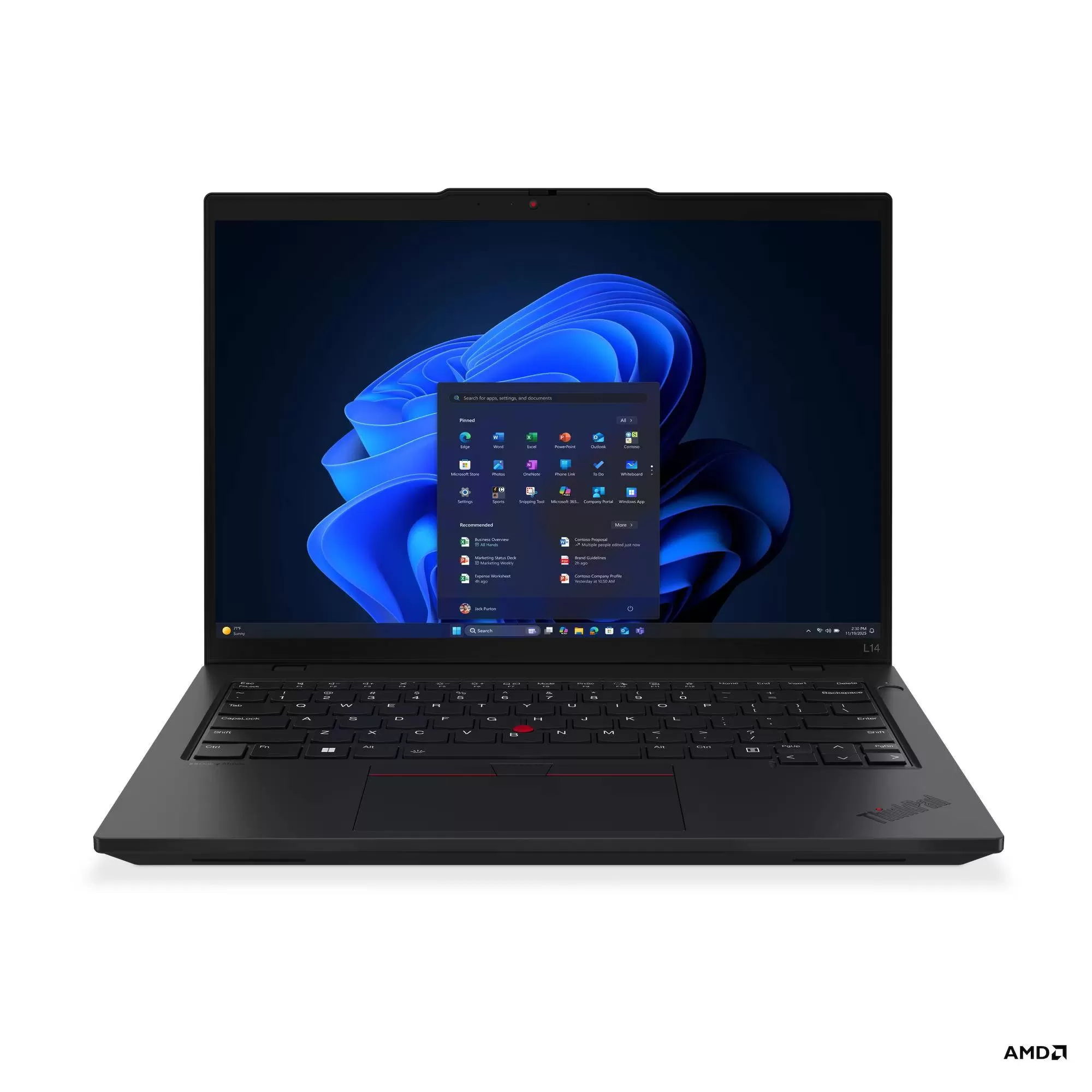 Laptop ThinkPad L14 Gen 6, Pantalla 14 Pulgadas, AMD Ryzen 5 PRO 230, 32 GB, 1 TB SSD, Windows 11 Pro, 3 años de garantía