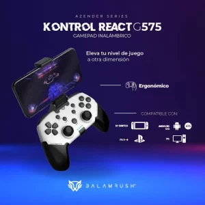 Gamepad Inalámbrico Control React G575 BALAMRUSH AZENDER SERIES