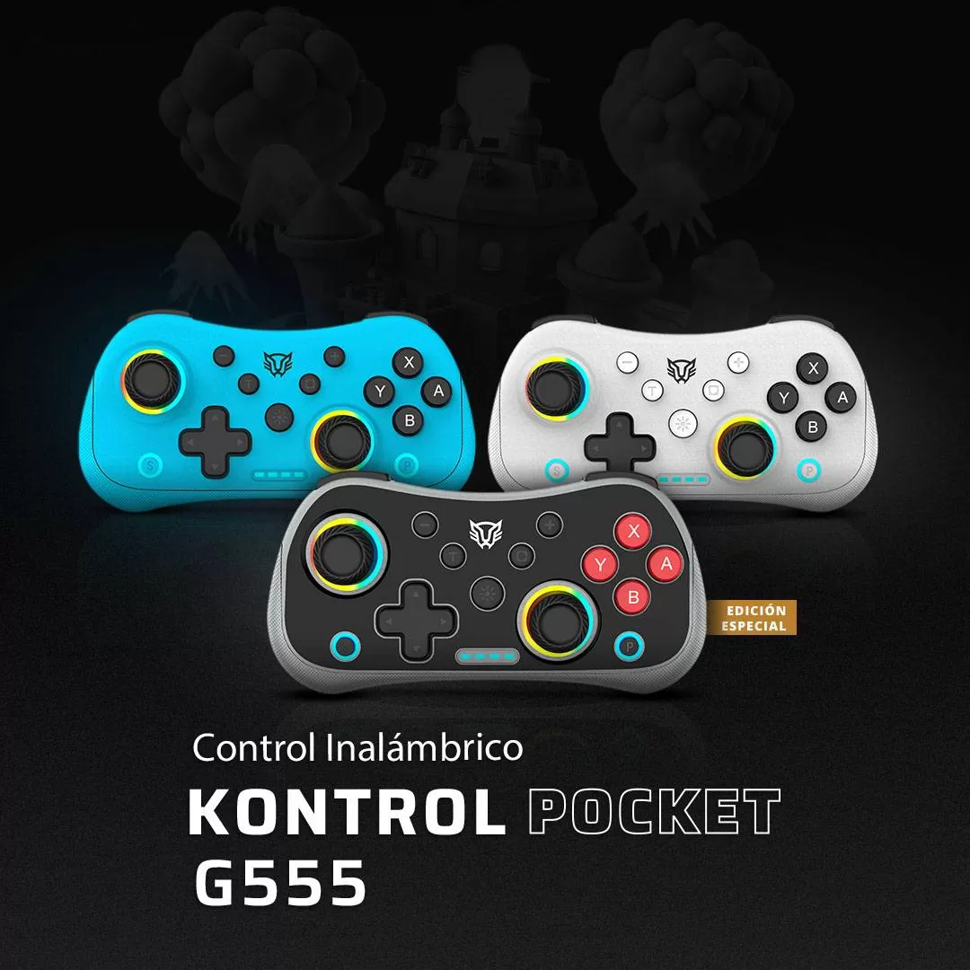 Gamepad control Inalámbrico BALAMRUSH POCKET G555 Blanco. Conexión Bluetooth 5.0 Dual Mode + Alámbrico - Imagen 3