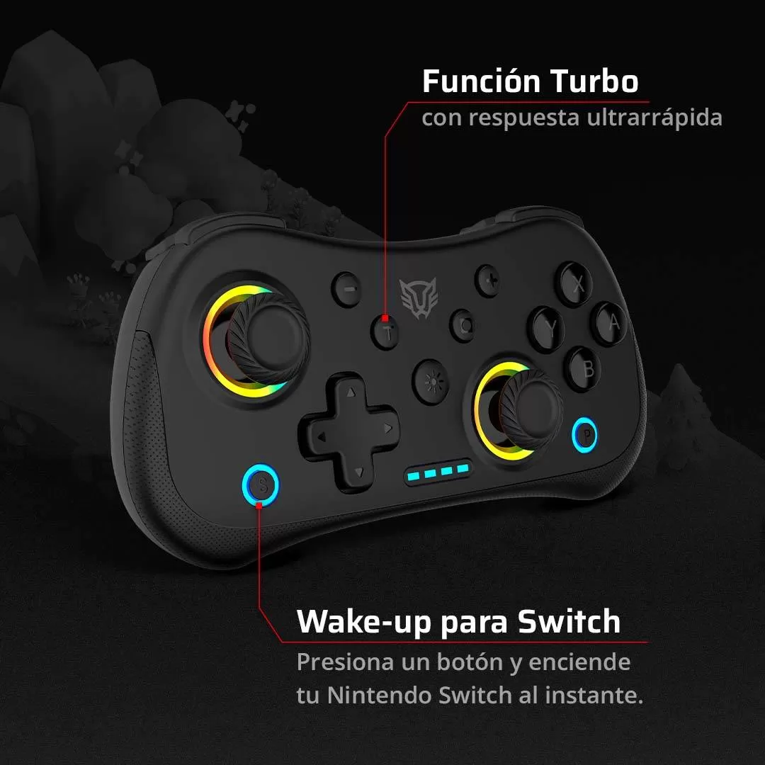 Gamepad control Inalámbrico BALAMRUSH POCKET G555 Negro. Conexión Bluetooth 5.0 Dual Mode + Alámbrico - Imagen 3