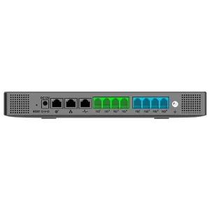 Conmutador IP para hasta 1000 usuarios y 150 llamadas simultaneas, 4 FXS, 4FXO, Solo audio, WAVE, GDMS