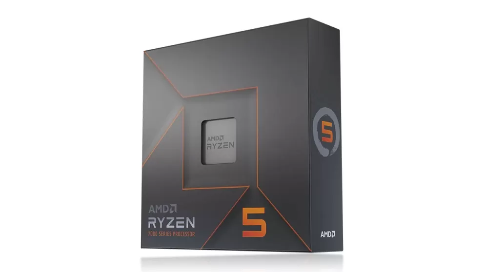 AMD RYZEN 5 7600X, 6 núcleos, Socket AM5, No Incluye Ventilador, Con Gráficos Incluidos.