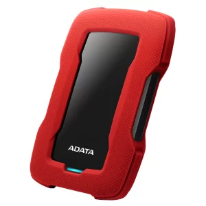 Disco Duro Externo ADATA HD330, 1 TB, USB 3.2 Gen 1, 2.5 pulgadas, Rojo