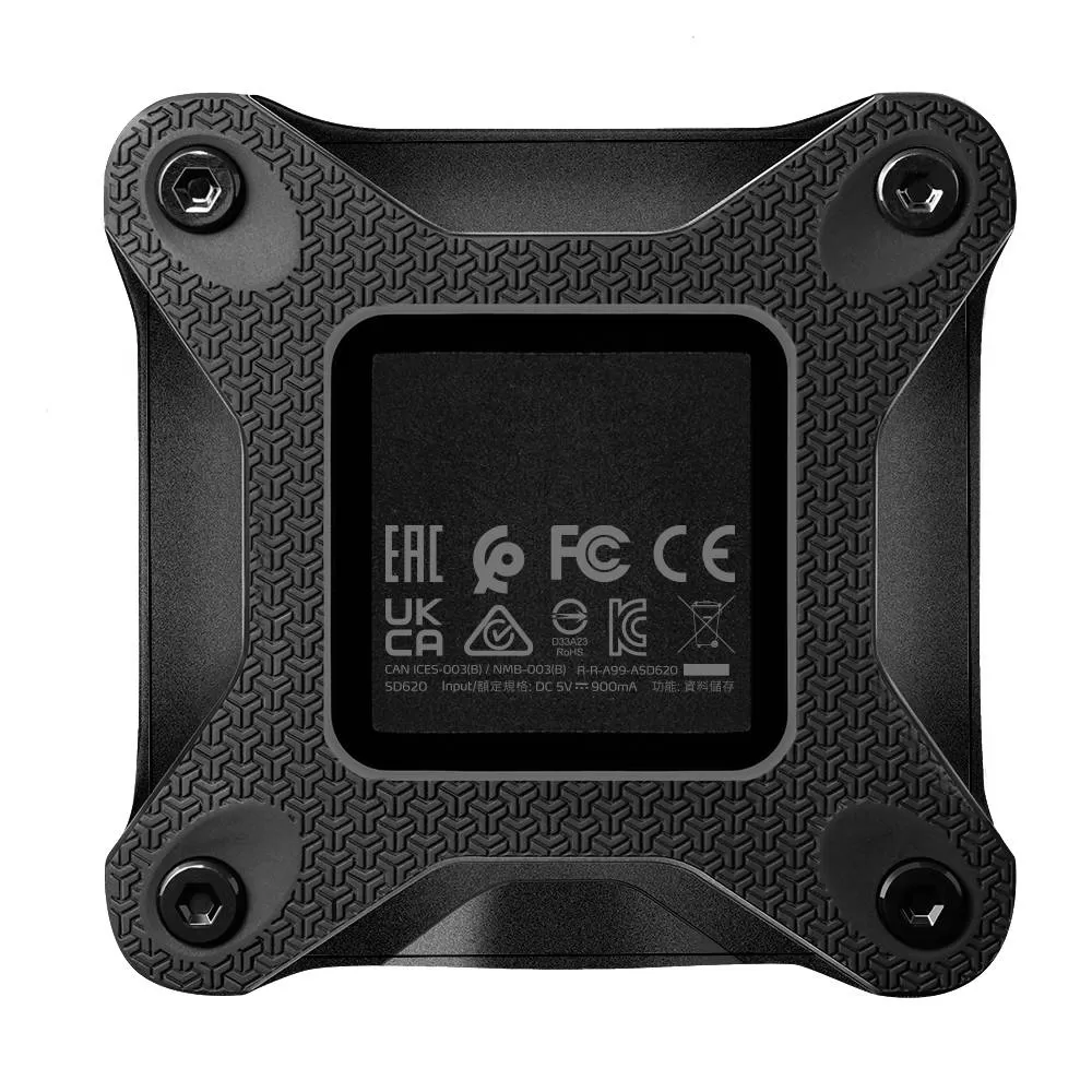 SSD Externo ADATA SD620 512GB. USB 3.2 Gen2, Velocidad de transferencia de hasta 520 MB/s, resistente a impactos grado MIL-STD Color NEGRO. N.P. SD620-512G - Imagen 3
