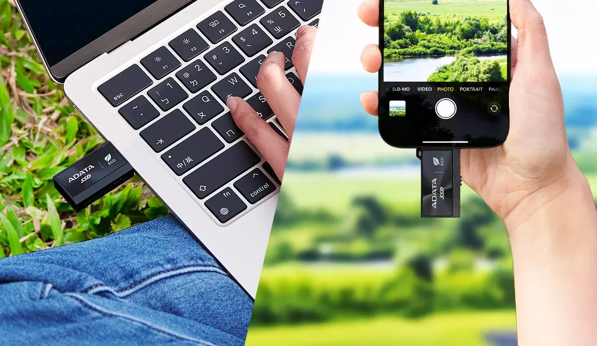 SSD Externo ADATA SC730 512GB. conectores dobles USB-C y USB-A integrados (USB 3.2 Gen2). 600 MB/s de lectura/escritura. Color NEGRO. SC730-512G-CACTI - Imagen 2