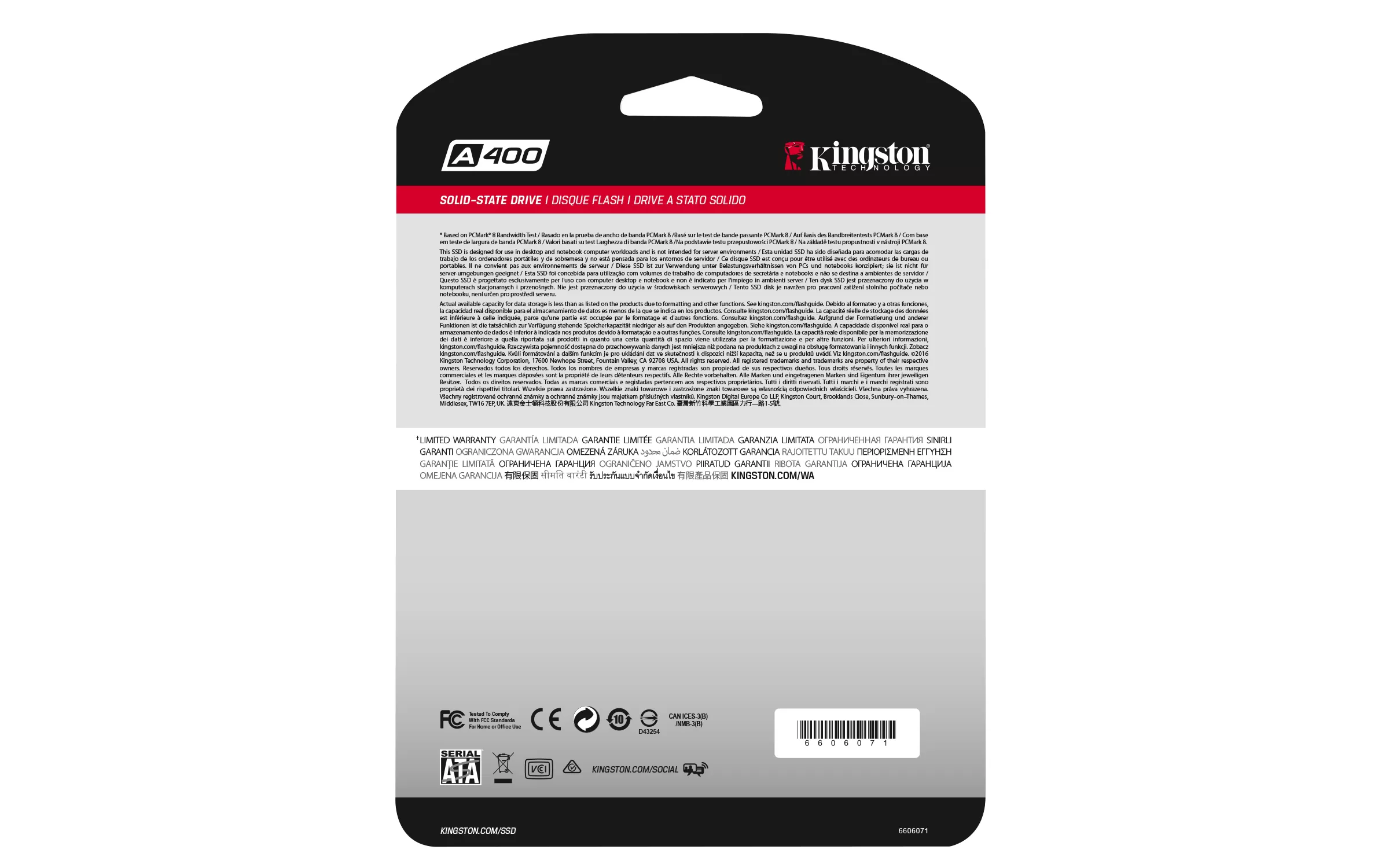 UNIDAD DE ESTADO SOLIDO KINGSTON A400 480GB SATA3 2.5 R. 500MB/S W.450MB/S - Imagen 3