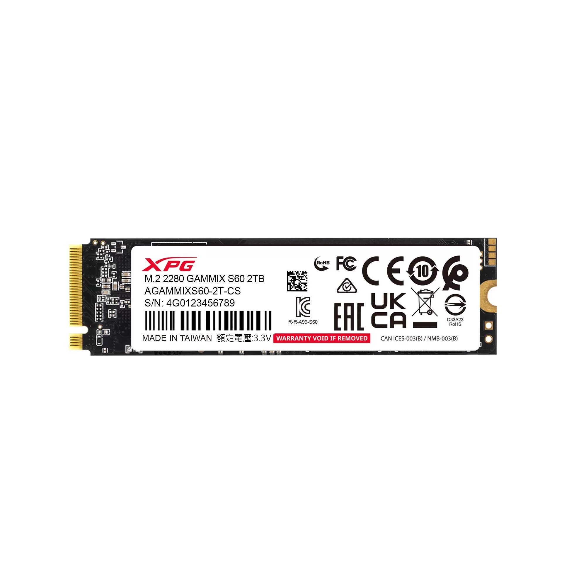 Unidad de Estado Sólido XPG GAMMIX S60 2TB PCIe Gen4 x4 M.2 2280, velocidades de lectura/escritura secuenciales de hasta 5.000/4.200 MB por segundo, AGAMMI - Imagen 3