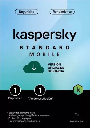 Kaspersky Standard Mobile 1 Dispositivo 1 Año KL1048ZDAFS