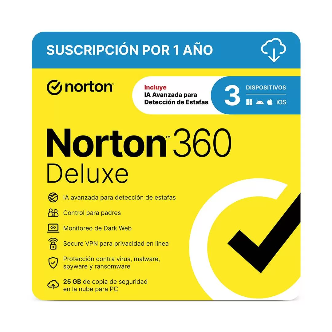 ESD Norton 360 Deluxe 3 Dispositivos 1 Año 21437342 - Imagen 2