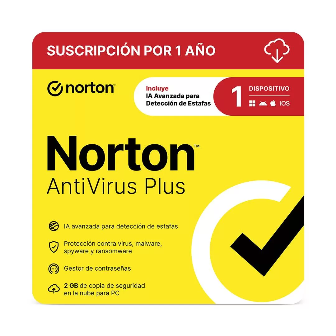ESD Norton AntiVirus Plus 1 Dispositivos 1 Años 21430675 - Imagen 2
