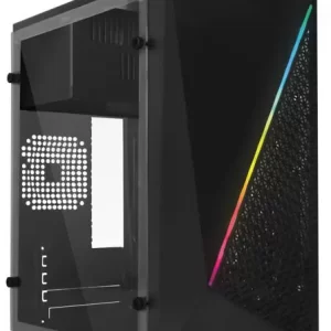 Gabinete ACTECK KIOTO GC460 RGB ESSENTIAL, Gabinete, Micro-ATX, Mini-ITX, Negro, 500 W