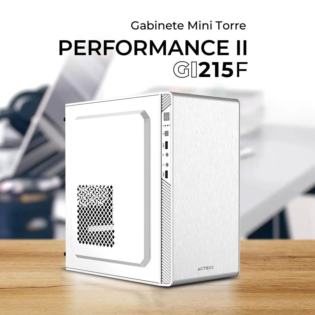Gabinete Micro Torre Performance II GI215F Essential Series Factor: Micro Atx - Mini ITX, Soporte para ventiladores: Superior 2x120mm no incluidos 1x120mm - Imagen 2