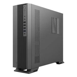 Gabinete Mini Torre Slim+F2120 ONEX GS455 ACTECK Factor Micro ATX- Mini ITX, Lector de tarjetas SD