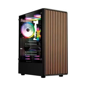 Gabinete Gamer Media Torre ATX Dragonfly Wood GM580CB Factor: ATX, Micro Atx - Mini ITX