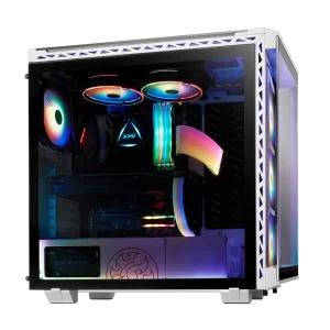 Gabinete XPG Battlecruiser RGB White RGB Sync Cristal Templado E-ATX - Color Blanco