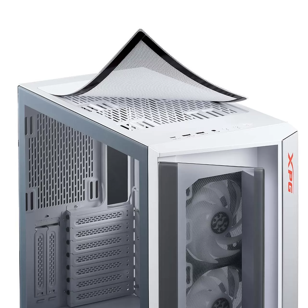 Gabinete GAMER XPG ADATA CRUISER, Media torre, Gabinete, Color blanco - Imagen 5