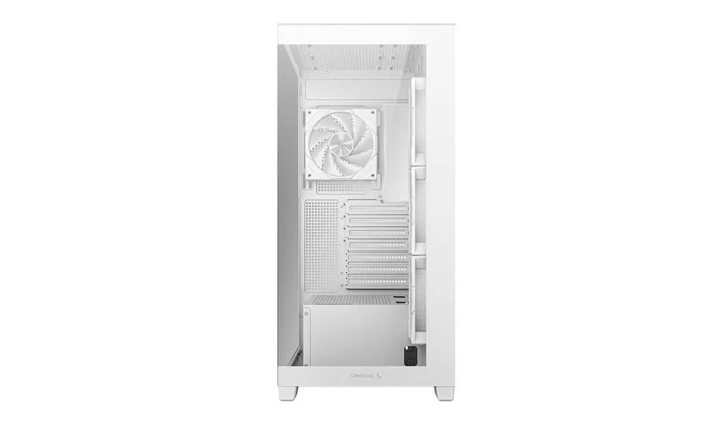 Gabinete Gaming DeepCool CG580 4F White Midi-Tower, ATX/Micro-ATX/Mini-ITX, USB 3.0, sin Fuente, 4 Ventiladores Instalados, Blanco R-CG580-WHADA4-G-1