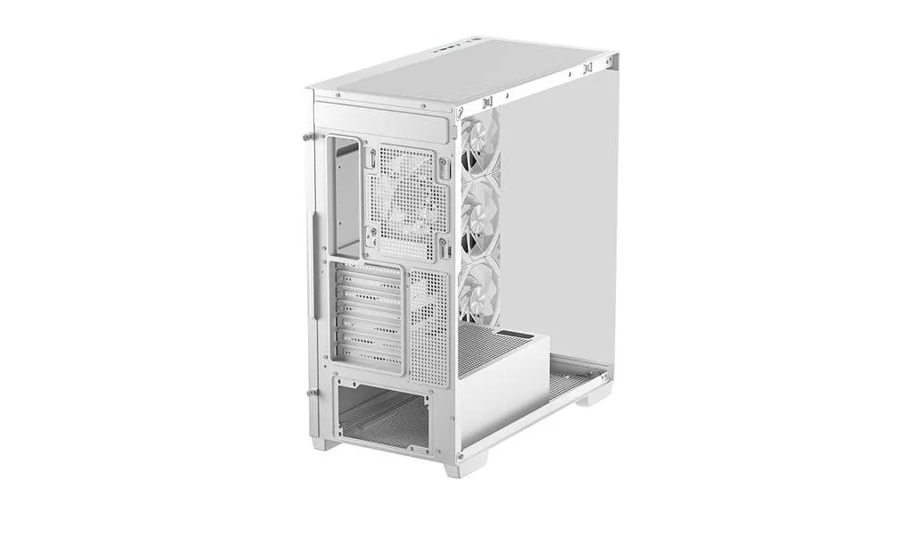 Gabinete Gaming DeepCool CG580 4F White Midi-Tower, ATX/Micro-ATX/Mini-ITX, USB 3.0, sin Fuente, 4 Ventiladores Instalados, Blanco R-CG580-WHADA4-G-1 - Imagen 4