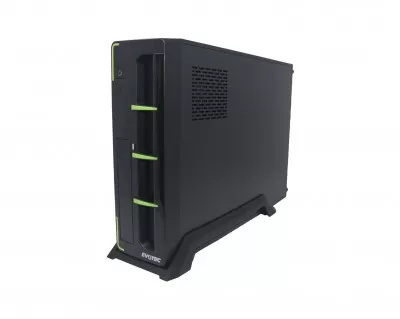 GABINETE EVOTEC SLIM ARUBA VERDE FUENTE 600W - Imagen 4