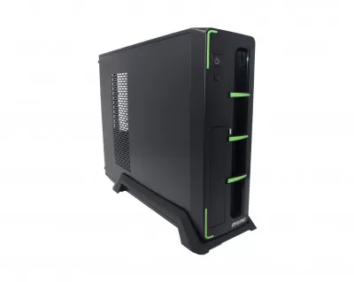 GABINETE EVOTEC SLIM ARUBA VERDE FUENTE 600W - Imagen 6