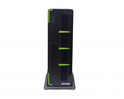 GABINETE EVOTEC SLIM ARUBA VERDE FUENTE 600W - Imagen 7