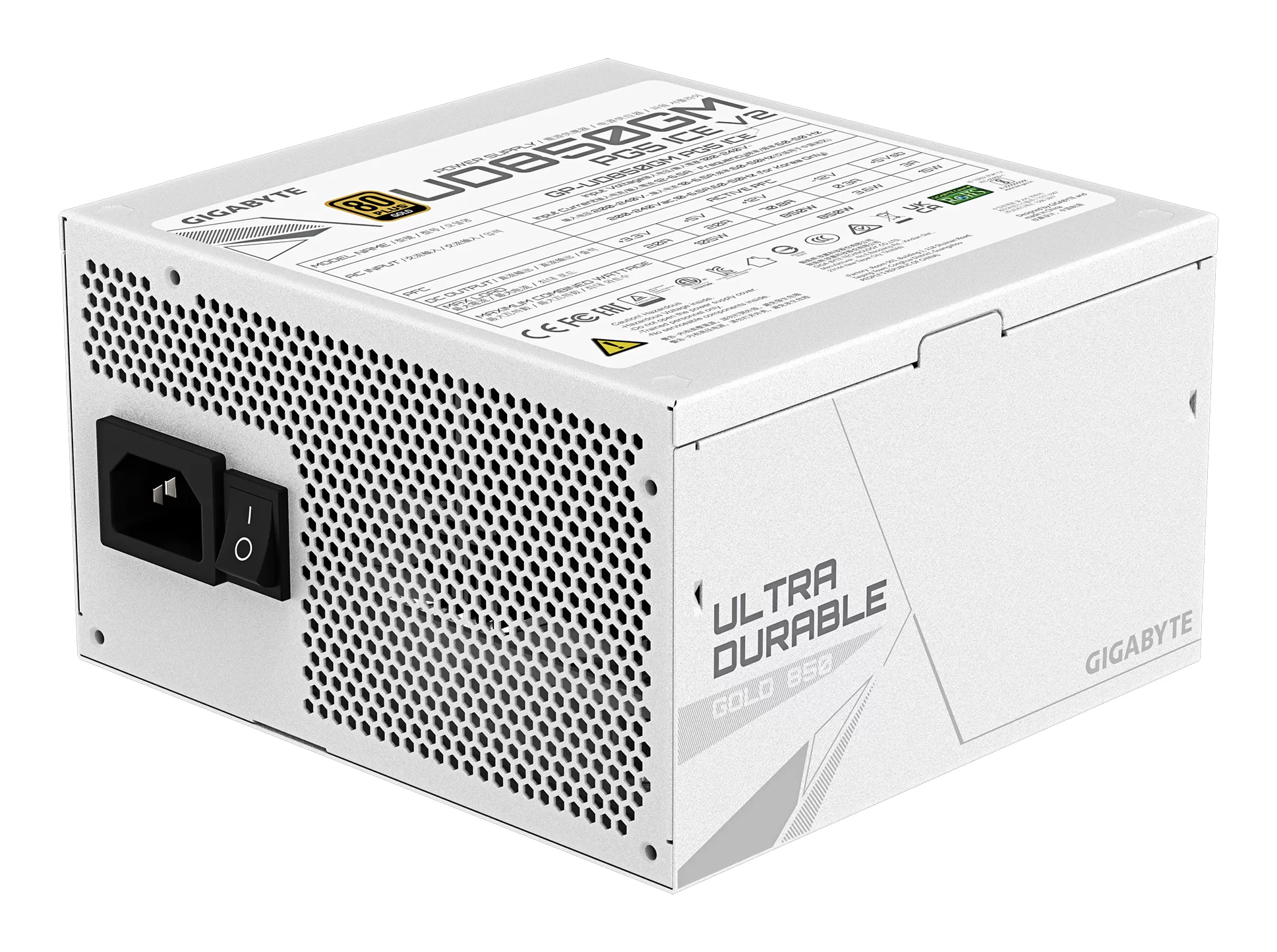 FUENTE DE PODER GIGABYTE GP-UD850GM PG5 ICE, 850W, 80 PLUS GOLD - Imagen 3