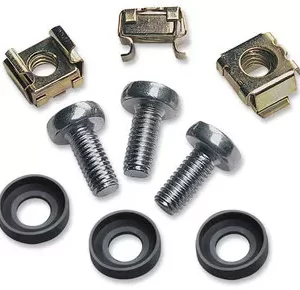 711081 Juego de tornillos, tuercas enjauladas y arandelas plásticas (juego de 50).