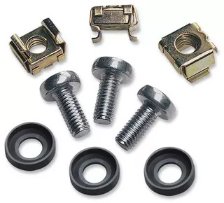 711081 Juego de tornillos, tuercas enjauladas y arandelas plásticas (juego de 50).