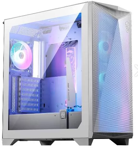 Gabinete MSI MPG GUNGNIR 300R AIRFLOW WHITE, Midi-Tower, PC, ATX, EATX, ITX, micro ATX, Blanco