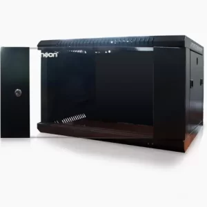 Gabinete Pared 6U ENSON ENS-RKGB6U, Negro, Rack o bastidor independiente, 60 kg, 6U