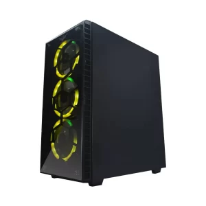 Gabinete Gaming Naceb Technology HYDRA Crystal Case NA-0602,ATX, Negro