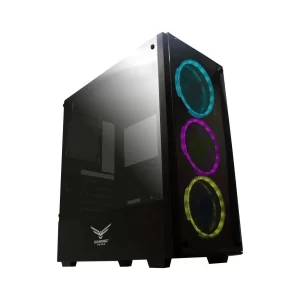 Gabinete Gaming Naceb Technology PLAYER Crystal Case NA-0603, Full ATX, Negro