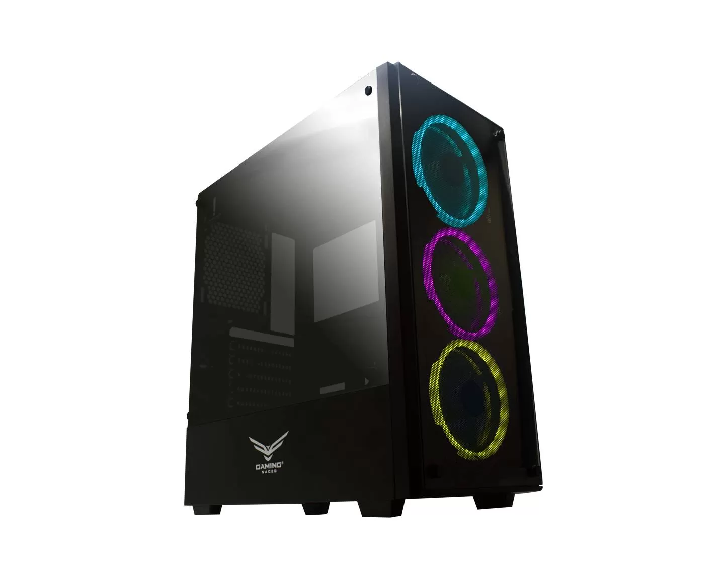 Gabinete Gaming Naceb Technology PLAYER Crystal Case NA-0603, Full ATX, Negro