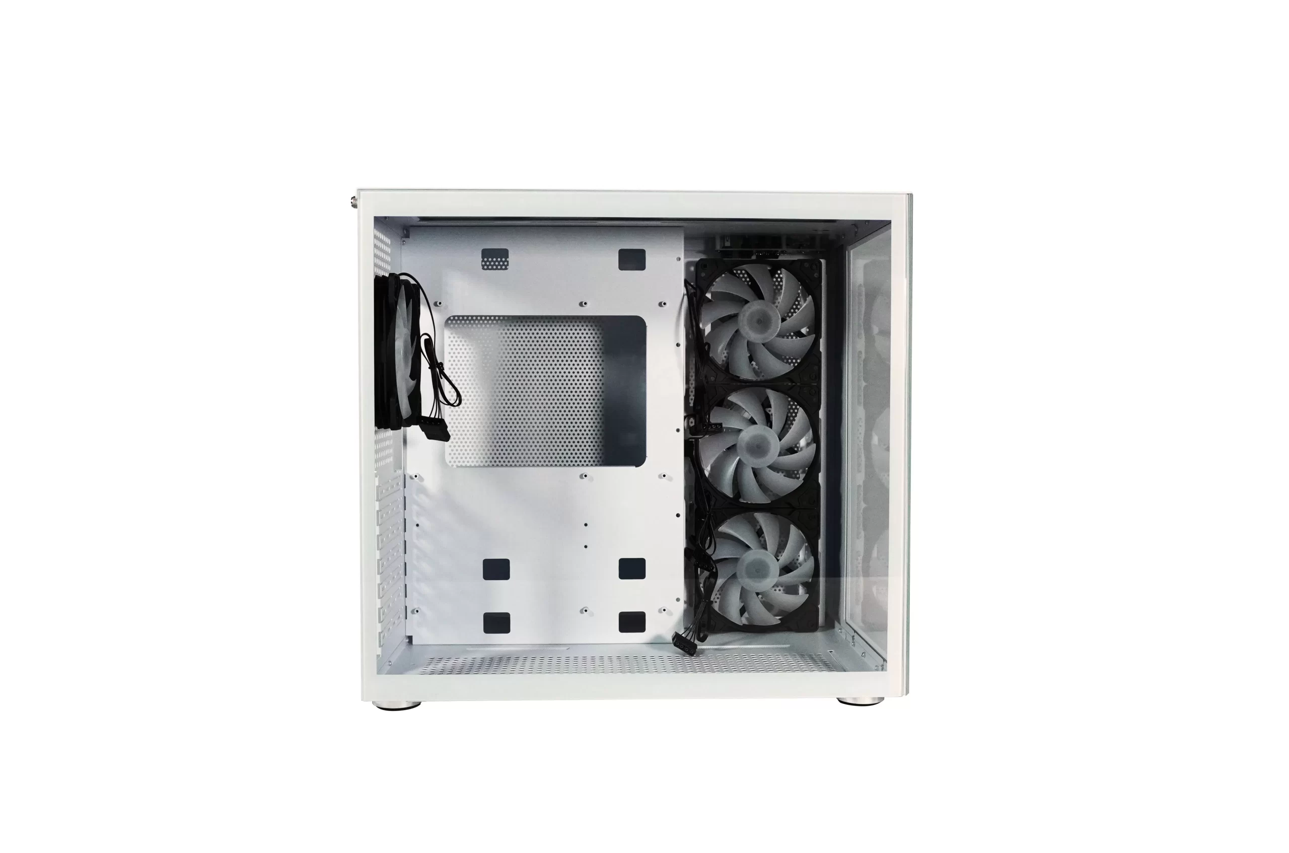 GABINETE GAMING NACEB WHITE NOVA NA-0633 CRISTAL TEMPLADO, MICRO, MII, ATX; USB 3.0 Y TIPO C