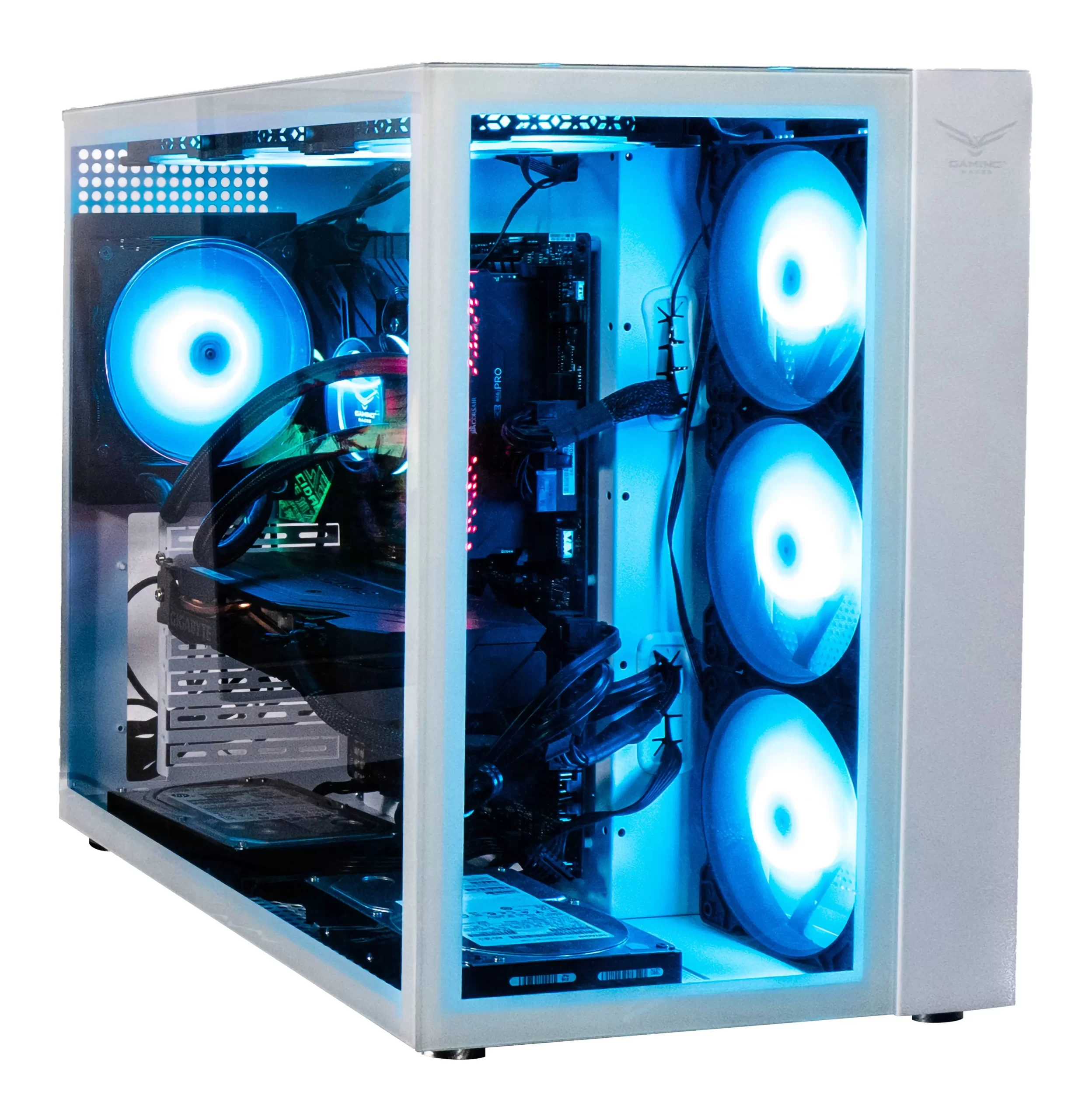 GABINETE GAMING NACEB WHITE NOVA NA-0633 CRISTAL TEMPLADO, MICRO, MII, ATX; USB 3.0 Y TIPO C - Imagen 4
