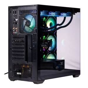 NACEB GABINETE GAMER MEDIA TORRE Cristal templado, ATX, MicroATX, Ventiladores 3 Frontales, 1 Posterior ARGB, USB 3.0x2 HD Audio/Micrófono x1 color negro N