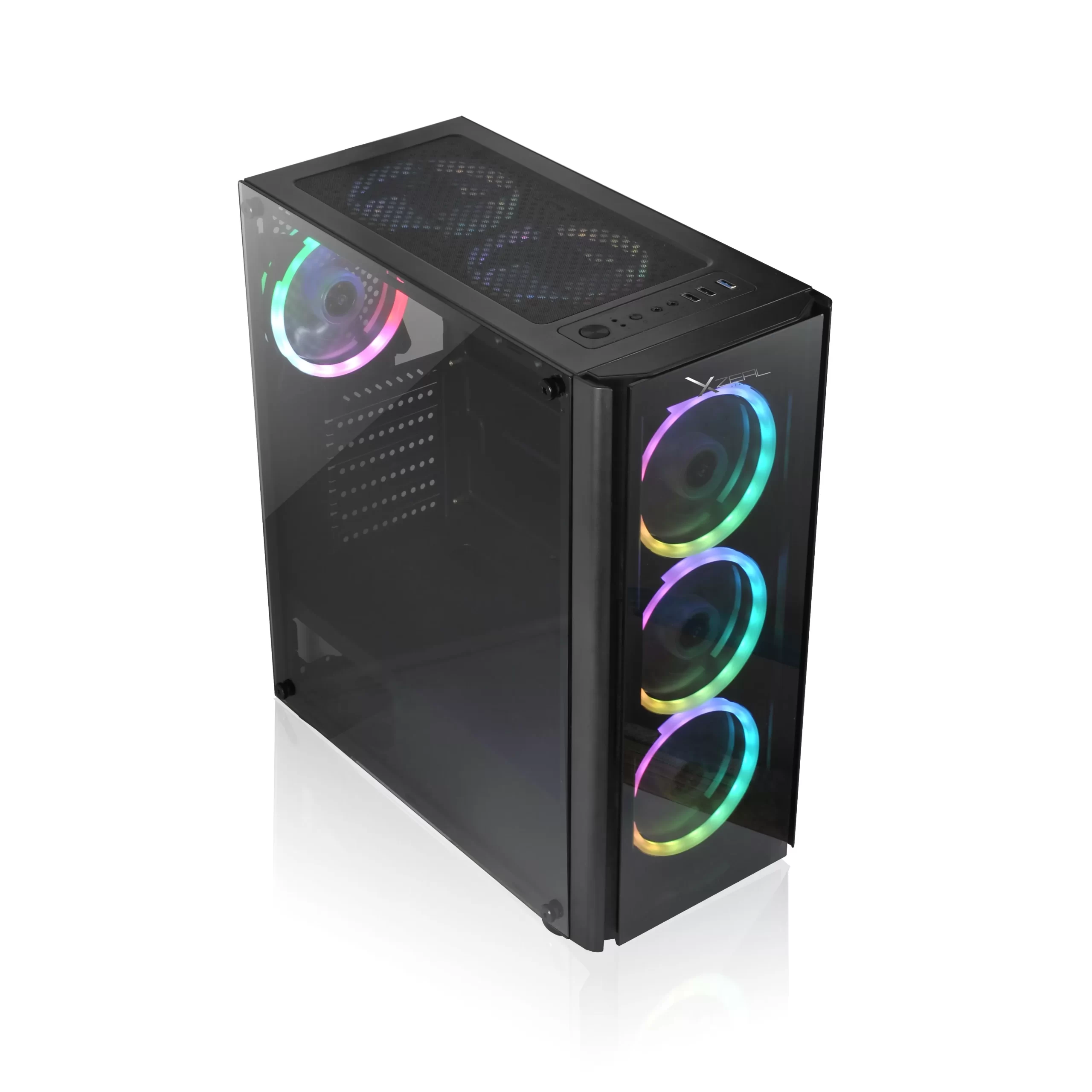 Gabinete Gamer Xzeal XZ110. XZCGB12B - Imagen 3
