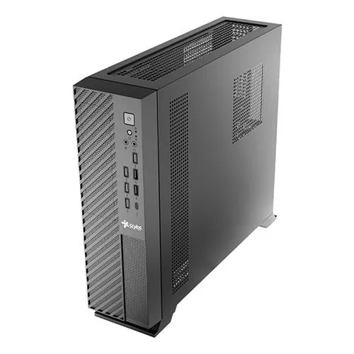 Gabinete Oficina Mince Slim ITX Stylos con fuente de poder 550W STGAMN1B - Imagen 4