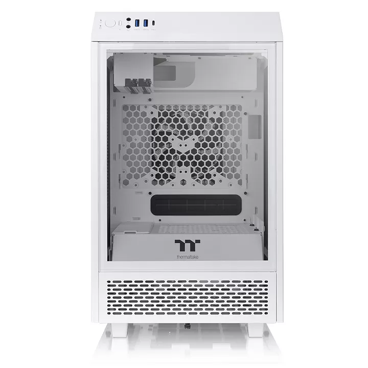 Gabinete Thermaltake Tower 100 Snow, con Ventana RGB, Mini-Tower, Mini-ITX, USB 3.0, sin Fuente