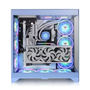 Gabinete Thermaltake CTE E600 MX Hydrangea Blue Mid Tower Chassis, ATX/Mini-ITX/Micro-ATX/E-ATX, USB 3.0, sin Fuente, sin Ventiladores Instalados