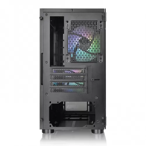 Gabinete Thermaltake V150 TG ARGB, Negro Micro-chassis, Micro ATX/MINI ITX, USB 2.0, sin fuente, 3 ventiladores instalados ARGB - Imagen 4