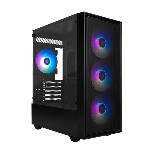 GABINETE GAME FACTOR CSG503 mATX, USB 3.0, 4 VENT 120MM ARGB S/FTE