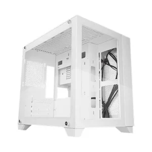 Gabinete GAME FACTOR CSG570, PC, ATX, Micro-ATX, Mini-ITX, Blanco