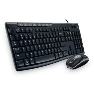 Kit de Teclado y Mouse LOGITECH MK200, Estándar, Negro, 1000 DPI