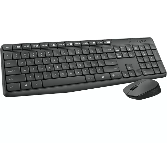 Kit de Teclado y Mouse LOGITECH , Negro, 10 m