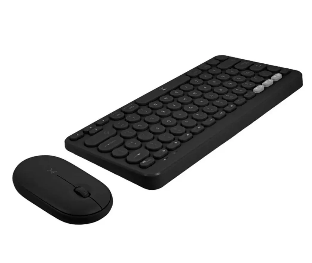 Kit de Teclado y Mouse Inalámbrico Bluetooth Dual 2.4GHz Froyo Color Negro| PERFECT CHOICE