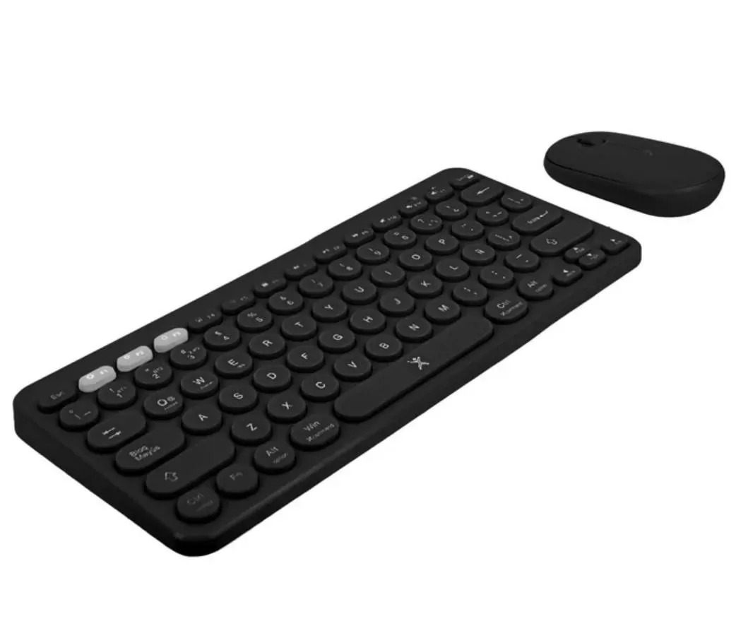 Kit de Teclado y Mouse Inalámbrico Bluetooth Dual 2.4GHz Froyo Color Negro| PERFECT CHOICE - Imagen 3