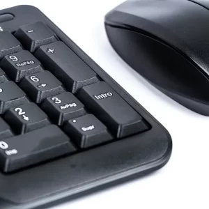 Kit de Teclado y Mouse Inalambrico Naceb Technology, 112 teclas, Negro NA-426