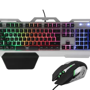 Kit de Teclado y Mouse Gaming Naceb Technology NA-0911, USB, Negro
